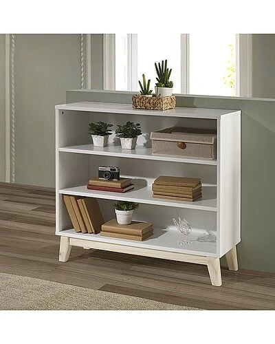 Alaterre Mod 34In H Under Window 3-Shelf Bookcase Home 2 Alaterre Mod 34In H Under Window 3-Shelf Bookcase Home - Image 2