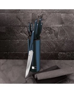 7pc Aquamarine Knife Block Set Home -Home Furnishing Store 3050201939 RLLD 3