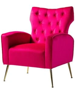 Abadiana Velvet Accent Chair/Wingback Chair