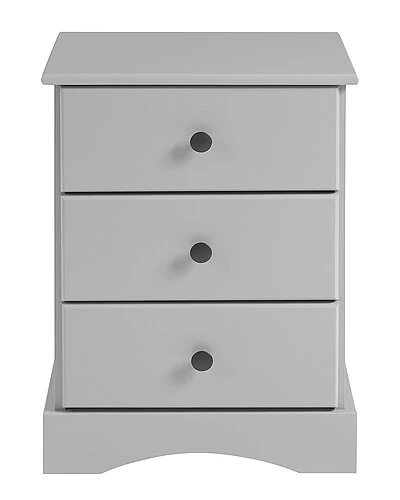 Classic 3-Drawer Solid Wood Top Nightstand Home 1 Classic 3-Drawer Solid Wood Top Nightstand Home