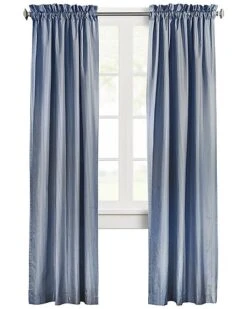 Ticking Stripe Pole Top Curtain Panel Pair Window Dressing Home