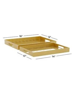 By Cosmopolitan Set Of 2 Trays Home -Home Furnishing Store 3050228523 RLLD 3