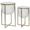 By Cosmopolitan Set Of 2 Planters Home