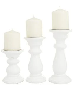 Wood French Country Candle Holder Home