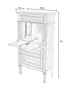 Wordsworth Gray Secretary Home 5 Wordsworth Gray Secretary Home -Home Furnishing Store 3050238124 RLLD 3