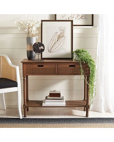 Safavieh Couture Landers 2 Drawer Console Home 4 Safavieh Couture Landers 2 Drawer Console Home - Image 4