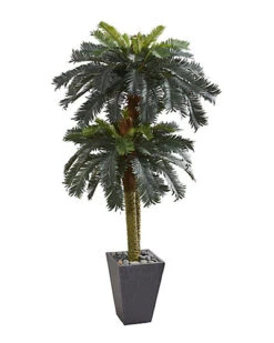 6ft Double Sago Palm Artificial Tree Home