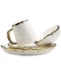 Dinner Set Speckled Design Set Of 4 Home