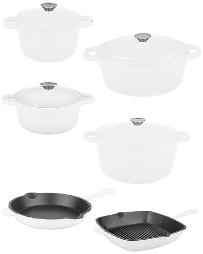 BergHOFF Neo 10pc Cast Iron White Cookware Set Home 1 BergHOFF Neo 10pc Cast Iron White Cookware Set Home