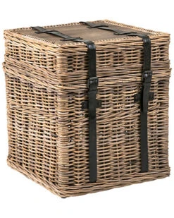 At Main Colwell Square Rattan Accent Table Home