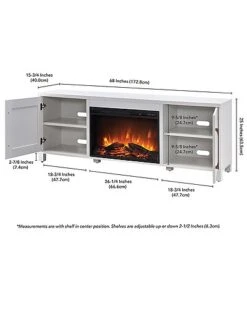 Chabot Rectangular Tv Stand With 26in Log Fireplace For Tv'S Up To 80In Home 5 Chabot Rectangular Tv Stand With 26in Log Fireplace For Tv'S Up To 80In Home -Home Furnishing Store 3050283511 RLLD 3