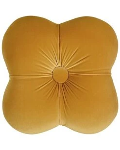 Ellen Upholstered Clover Ottoman With Gold Bullion Fringe -Home Furnishing Store 3050290534 RLLD 3