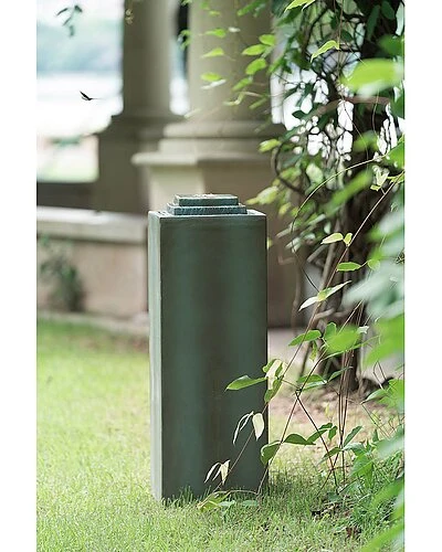 Tall Column With Step Detail Patio Fountain 2 Tall Column With Step Detail Patio Fountain - Image 2