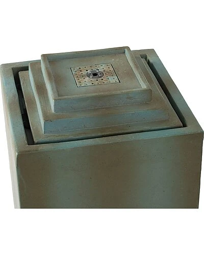 Tall Column With Step Detail Patio Fountain 3 Tall Column With Step Detail Patio Fountain - Image 3