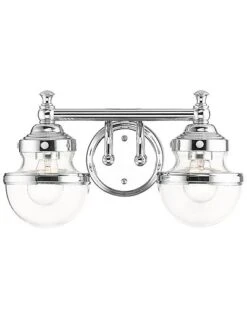 Livex Lighting 2-Light Polished Chrome Vanity Sconce Home