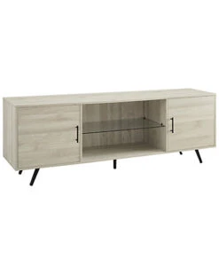 70in Glass Shelf 2-Door Console Home