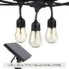 Ambience Pro 27' 12 Bulb LED Solar Powered Hanging String Lights Home