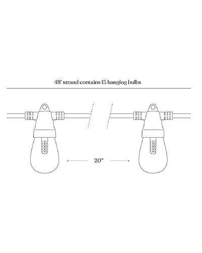Ambience Pro 24' 12 Bulb LED Solar Powered String Lights Home 3 Ambience Pro 24' 12 Bulb LED Solar Powered String Lights Home - Image 3