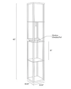 Maxwell LED Wireless Charging Shelf Floor Lamp Home 5 Maxwell LED Wireless Charging Shelf Floor Lamp Home -Home Furnishing Store 3050333783 RLLD 3