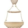 24in Rattan Wrapped Wall Shelf