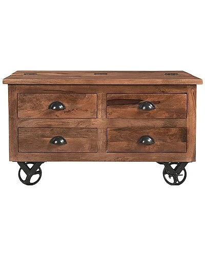 Coast To Coast Woodside Four-Drawer Castered Storage Cocktail Home 3 Coast To Coast Woodside Four-Drawer Castered Storage Cocktail Home - Image 3