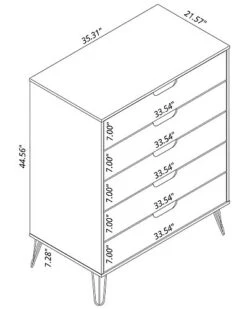 Rockefeller Tall 5-Drawer Dresser And Standard 3-Drawer Dresser Home -Home Furnishing Store 3050350863 RLLD 6