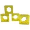 (Set Of 4)Yellw Square Napkin Ring Home