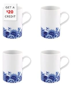 Blue Ming Mugs (Set Of 4) With $20 Credit Home