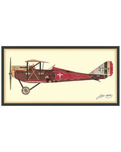 Ntique Biplane #2 Framed Artwork By Alex Zeng Home