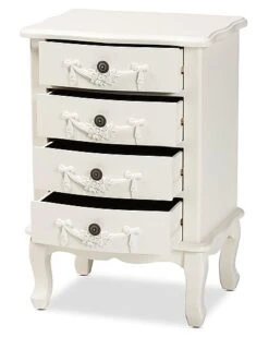 Baxton Studio Callen Wood 4-Drawer Nightstand Home -Home Furnishing Store 3050370796 RLLD 3