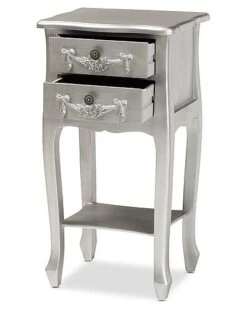 Baxton Studio Eliya Brushed Wood 2-Drawer Nightstand Home -Home Furnishing Store 3050370803 RLLD 3