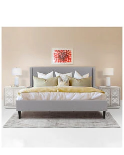 Clarice Wingback Accent King Bed -Home Furnishing Store 3050391653 RLLD 3