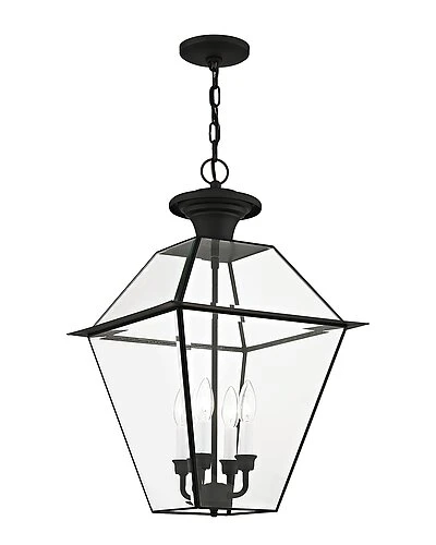 Livex Lighting 4-Light Black Outdoor Pendant Lantern Home 2 Livex Lighting 4-Light Black Outdoor Pendant Lantern Home - Image 2