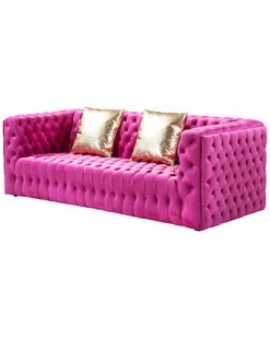Vicenza Collection Velvet Tufted Sofa