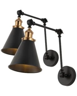 Rover 7in Adjustable Glam Arm LED Wall Sconce Home