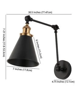 Rover 7in Adjustable Glam Arm LED Wall Sconce Home -Home Furnishing Store 3050416767 RLLD 3