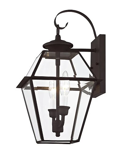 Livex Lighting 2-Light Bronze Outdoor Wall Lantern Home 3 Livex Lighting 2-Light Bronze Outdoor Wall Lantern Home - Image 3