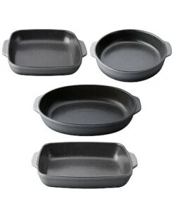 BergHOFF Gem Stoneware Family Size 4pc Bakeware Set Home
