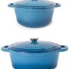 BergHOFF Neo Blue 4pc Cast Iron Dutch Ovens Set Home