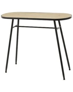 Brown Wood Industrial Console Table Home