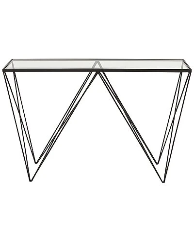 Modern Black Metal Console Table Home 3 Modern Black Metal Console Table Home - Image 3