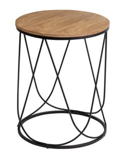 Round Side Table Stool Home