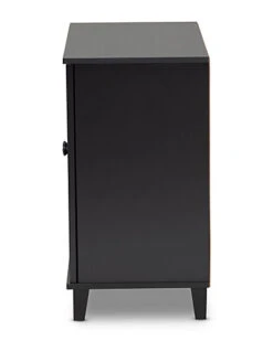 Baxton Studio Glidden 4-Shelf Shoe Storage Cabinet Home -Home Furnishing Store 3050443274 RLLD 4