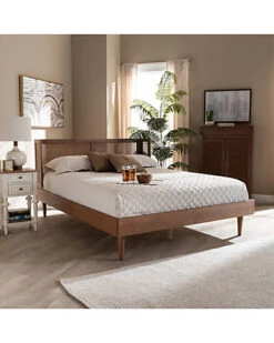 Baxton Studio Rina Queen Size Platform Bed Home -Home Furnishing Store 3050443500 RLLD 3