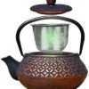Black/Copper Cast Iron Amai Teapot Home