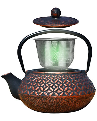 Black/Copper Cast Iron Amai Teapot Home 1 Black/Copper Cast Iron Amai Teapot Home