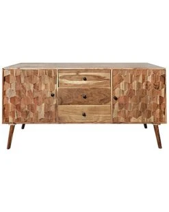 Wood Console Table W/ 3 Drawers