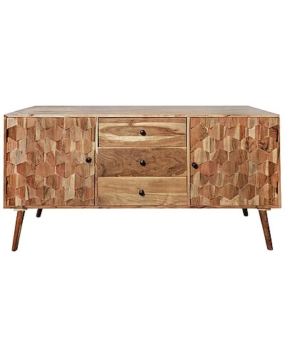 Wood Console Table W/ 3 Drawers 1 Wood Console Table W/ 3 Drawers