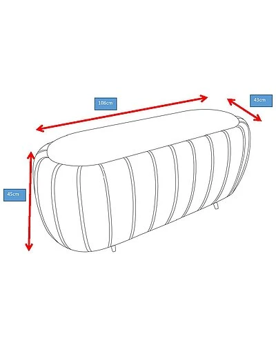 Modern Velvet Ottoman 3 Modern Velvet Ottoman - Image 3