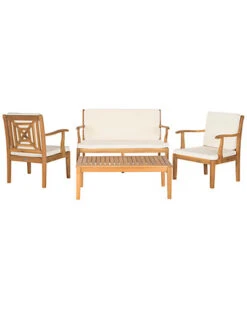 Safavieh Del Mar 4 Pc Outdoor Set Home -Home Furnishing Store 3050456742 RLLD 5